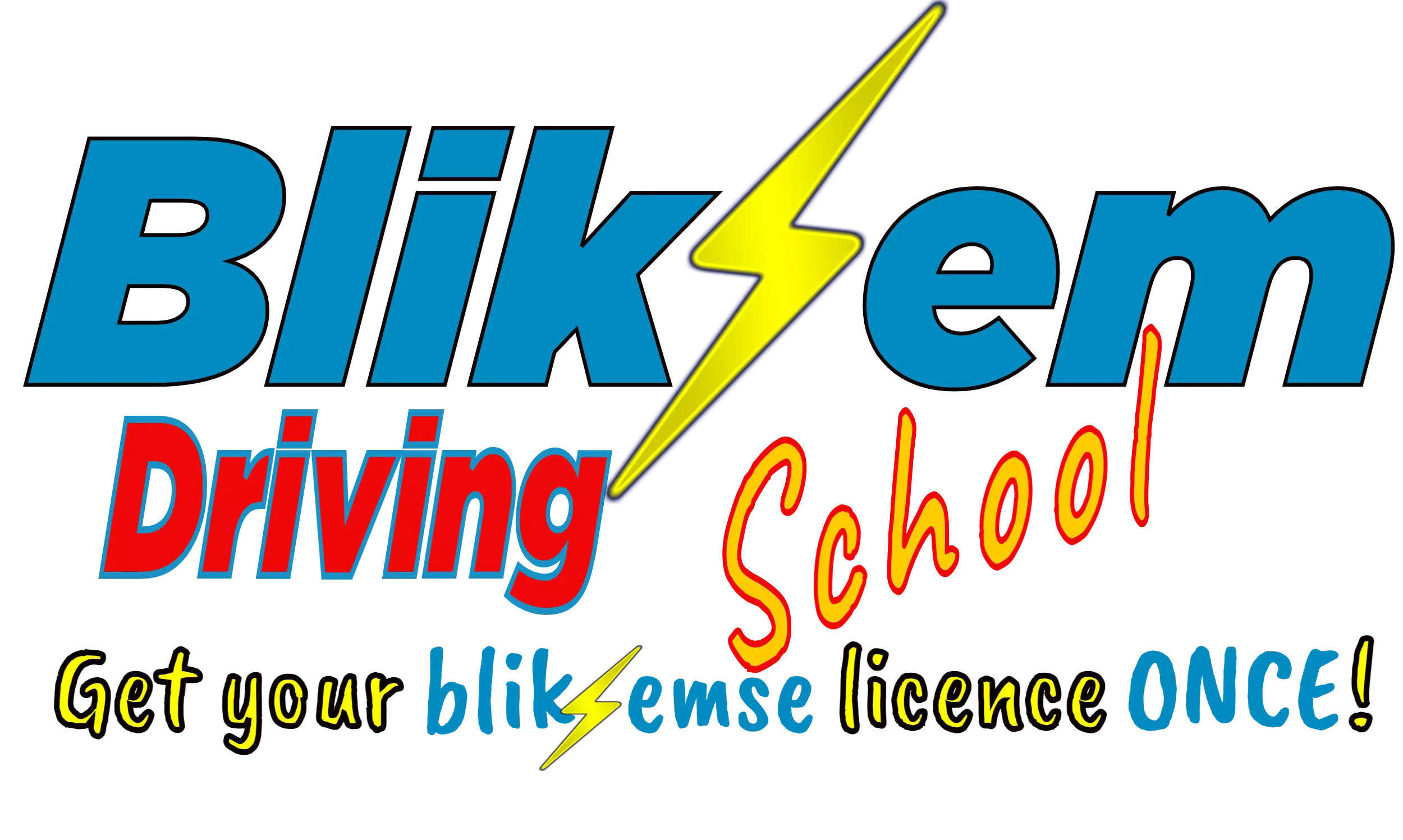 Bliksem Driving School Logo